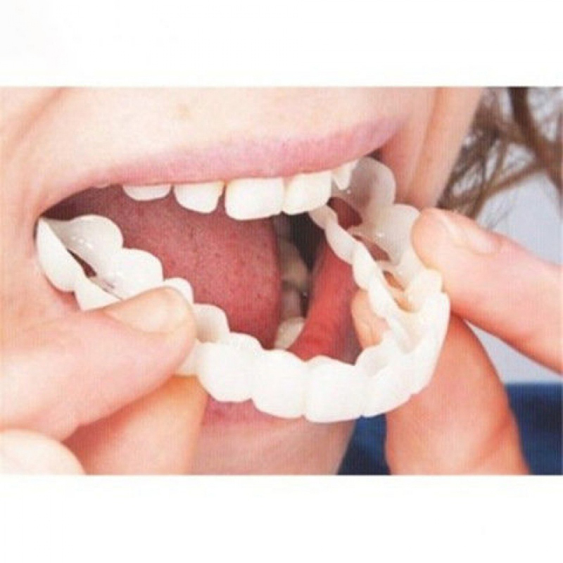 Teeth Whitening Veneers - Perfect Fit False Teeth Cover Whitening