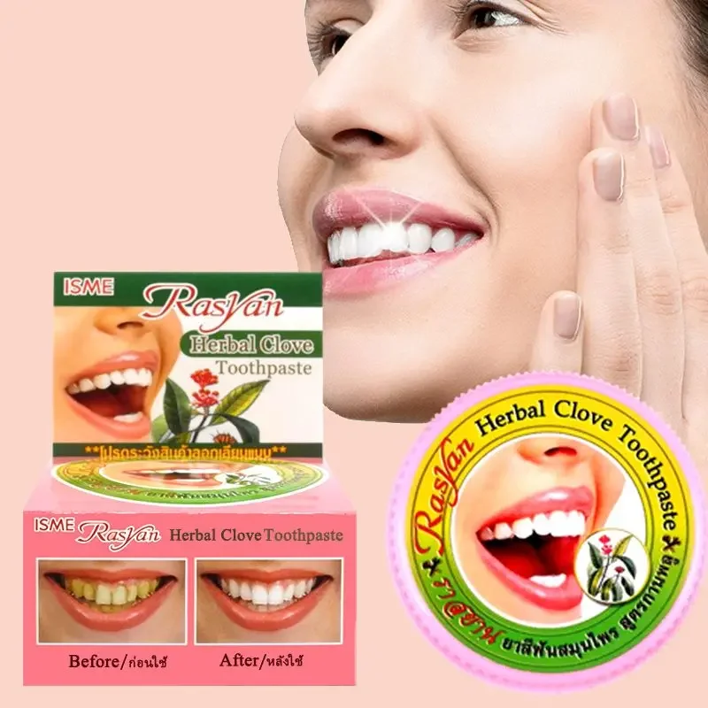 Teeth Whitening Essence - Thai Clove/coconut Tooth Powder Rasyan Removal