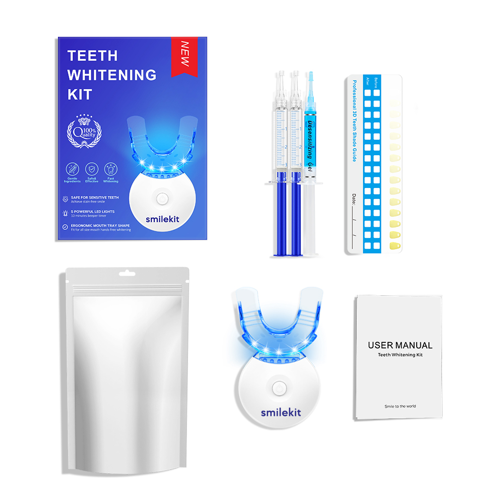 Teeth Whitening Kit - 5X LED L - Teeth Whitening Gel Peroxide 评论和价格