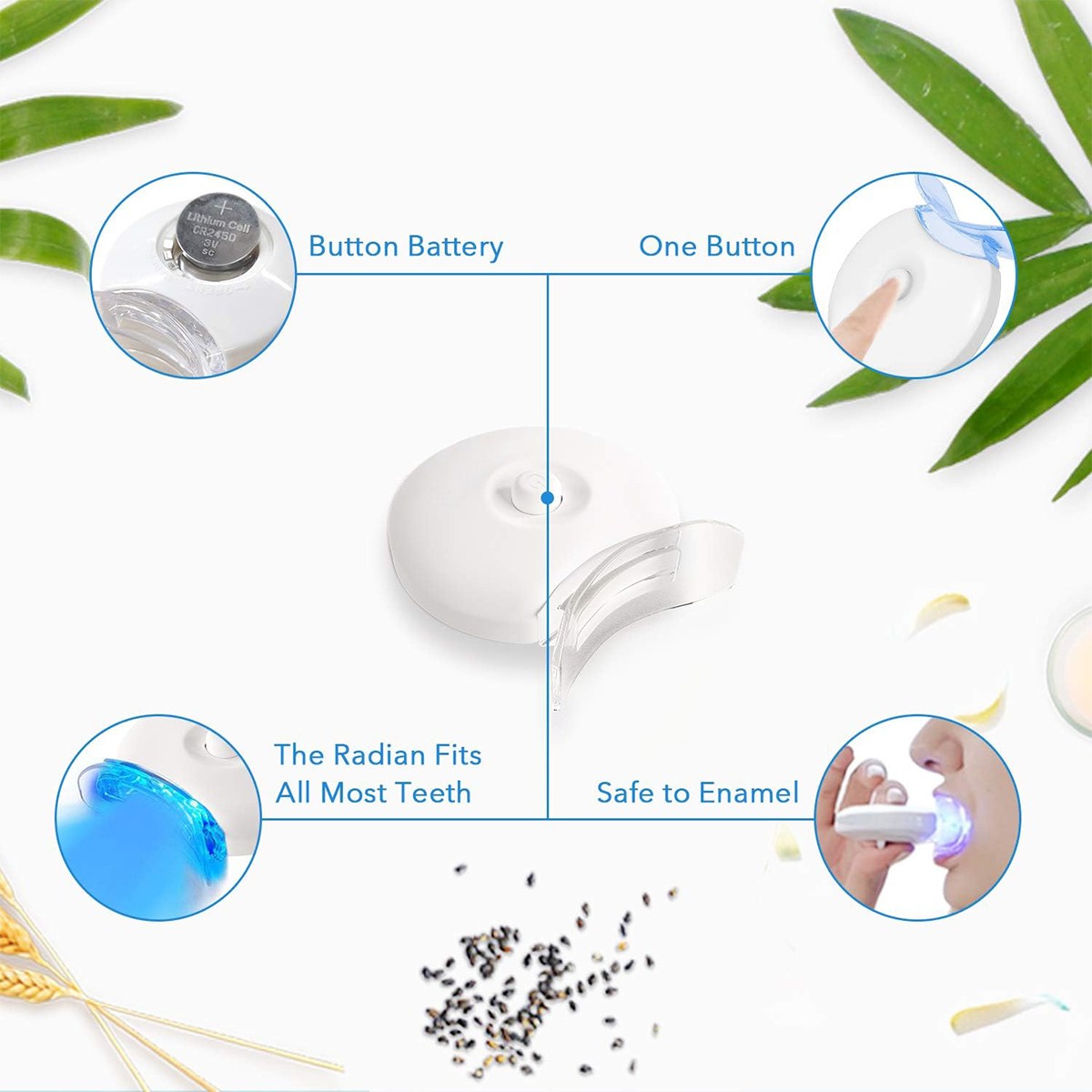 Teeth Whitening Kit - 5X LED L - Teeth Whitening Gel Peroxide 评论和价格