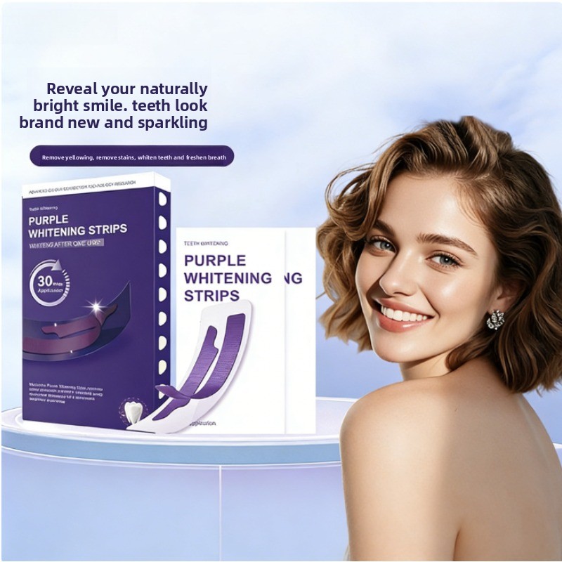 V34 Purple Glowing Dry Tooth S - Teeth Whitening Strips 评论和价格