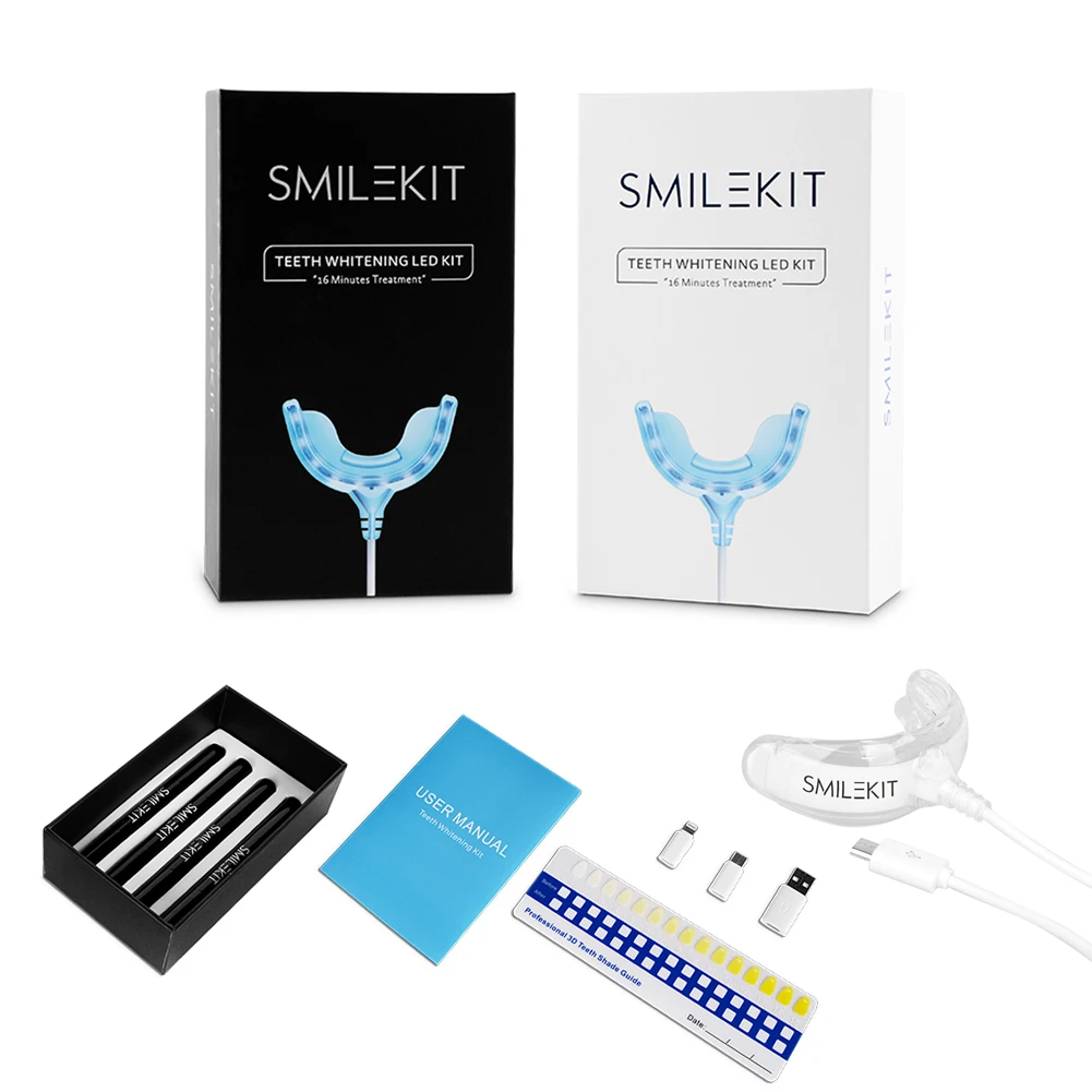Smart Timing 16 LED Cold Light - Teeth Whitening Gel Peroxide 评论和价格