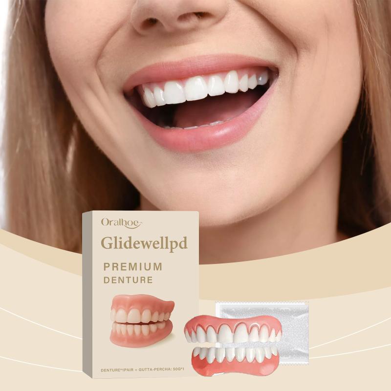 1 Set Full Denture Fake Teeth  - Teeth Whitening Veneers 评论和价格