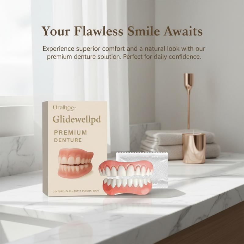 1 Set Full Denture Fake Teeth  - Teeth Whitening Veneers 评论和价格