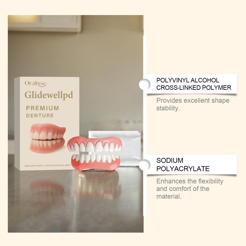 1 Set Full Denture Fake Teeth  - Teeth Whitening Veneers 评论和价格