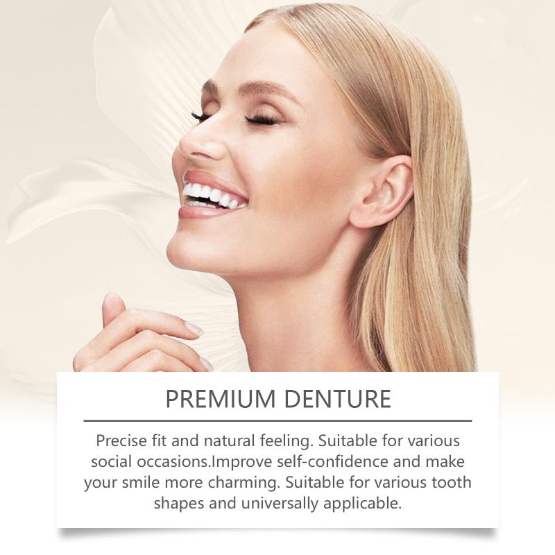 1 Set Full Denture Fake Teeth  - Teeth Whitening Veneers 评论和价格