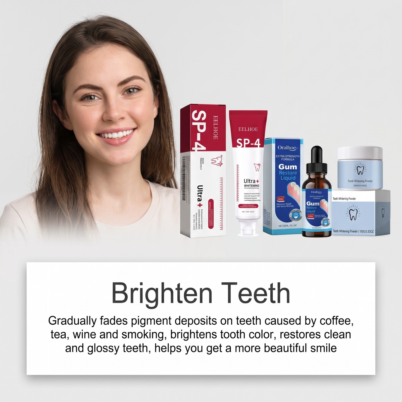 Oral Care Combo Set Whitening  - Teeth Whitening Gel Peroxide 评论和价格