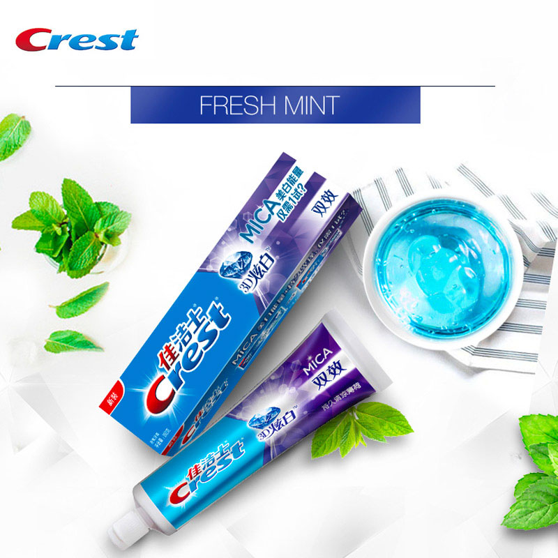 Crest 3D MICA Toothpaste Fluor - Teeth Whitening Paste 评论和价格