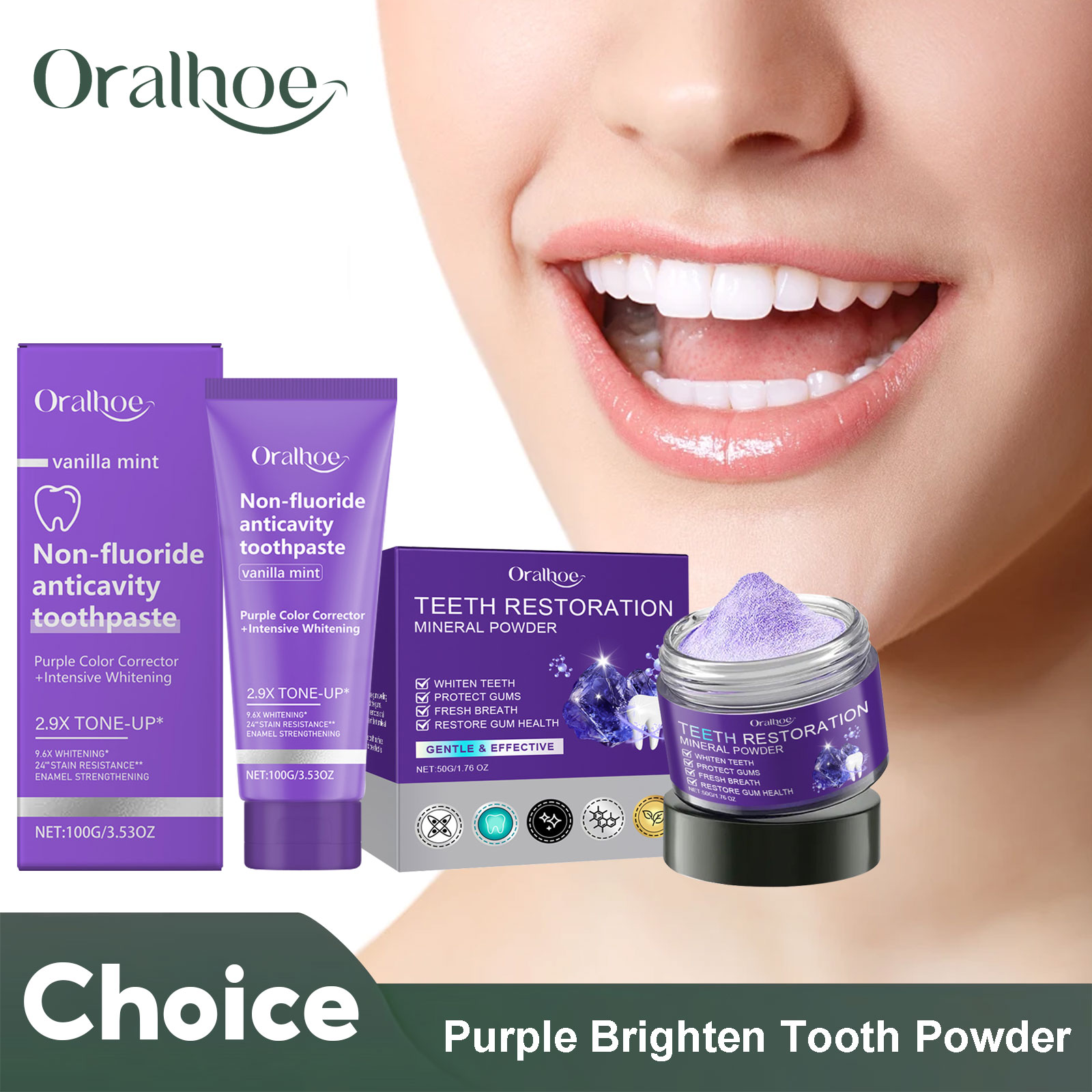 Teeth Restoration Mineral Powd - Teeth Whitening Paste 评论和价格