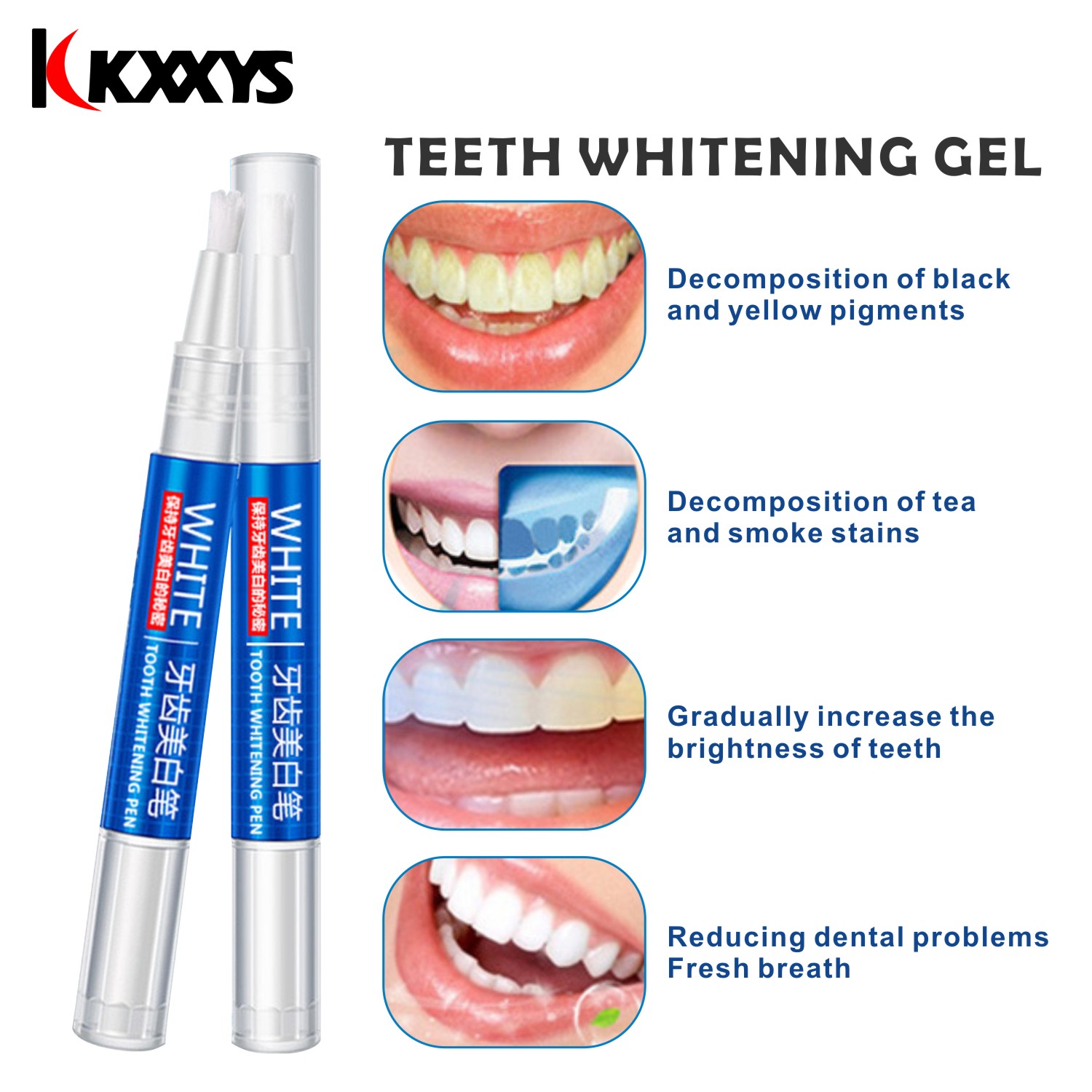 2pcs*3ml Popular White Teeth W - Teeth Whitening Gel Peroxide 评论和价格