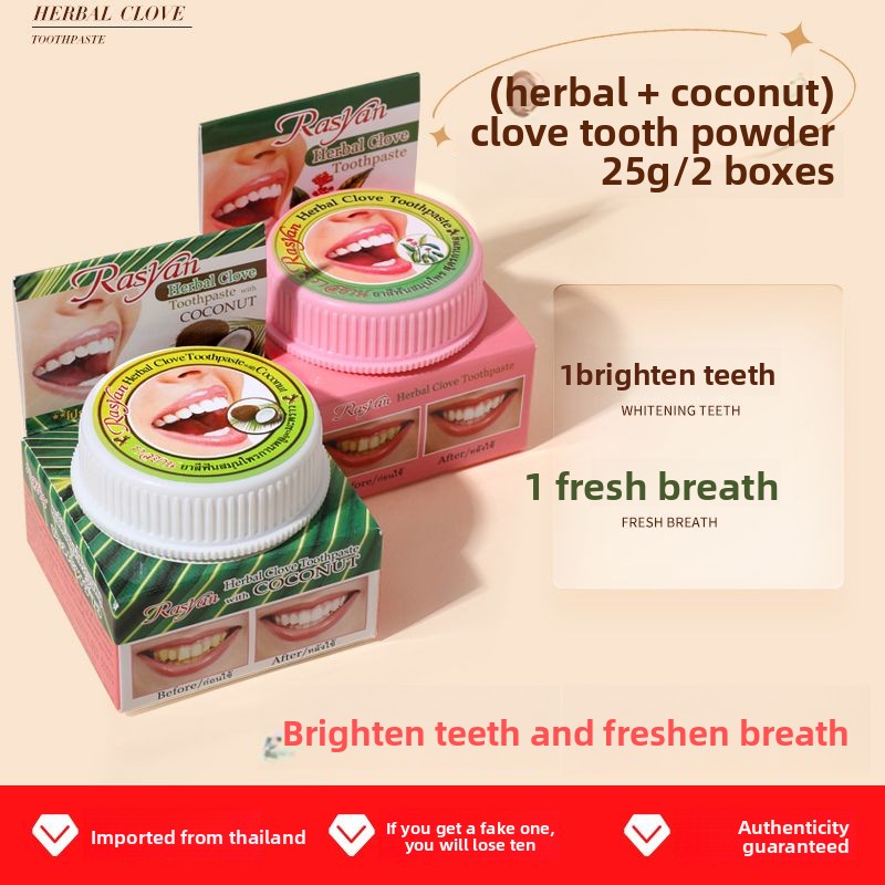 Thai Clove/coconut Tooth Powde - Teeth Whitening Essence 评论和价格